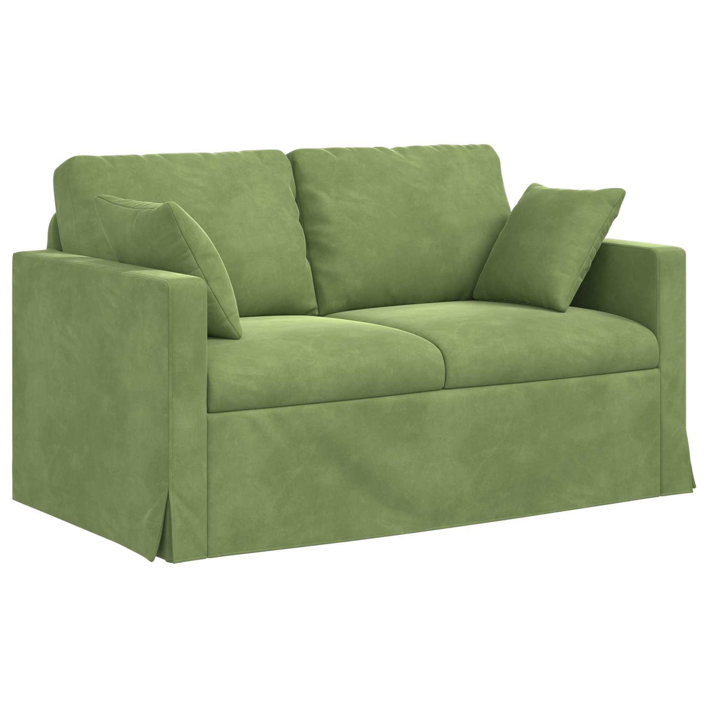 Set di divani 2 pcs Verde chiaro 138 x 78 x 80 cm Velluto