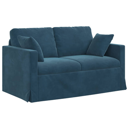 Set di divani 2 pcs Blu 138 x 78 x 80 cm Velluto