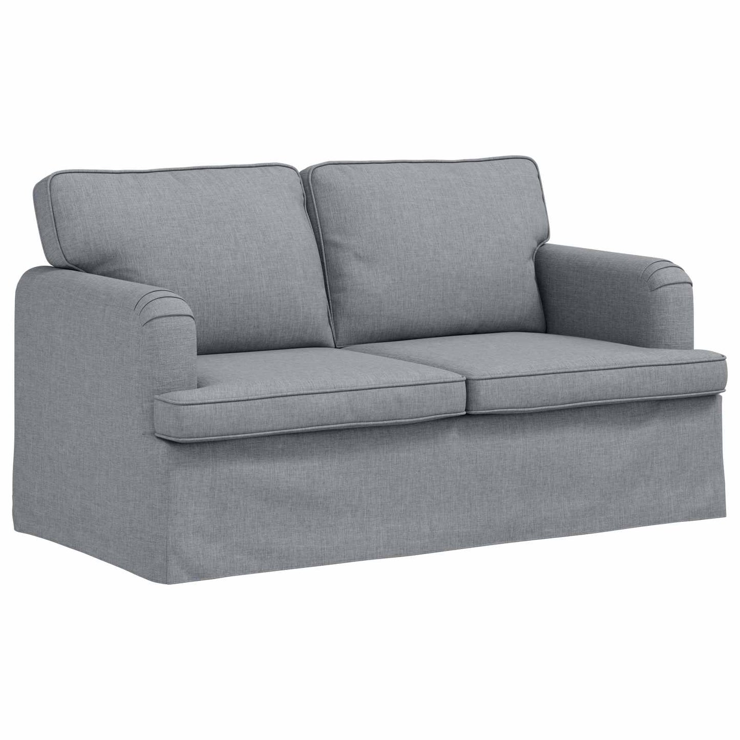 Set di divani 2 pcs Grigio chiaro 144 x 80 x 85 cm Tessuto