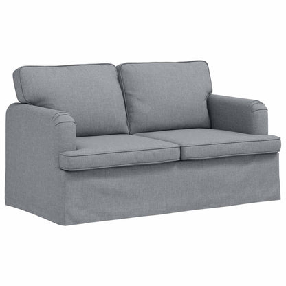 Set di divani 2 pcs Grigio chiaro 144 x 80 x 85 cm Tessuto