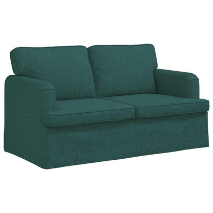 Set di divani 2 pcs Verde Scuro 144 x 80 x 85 cm Tessuto