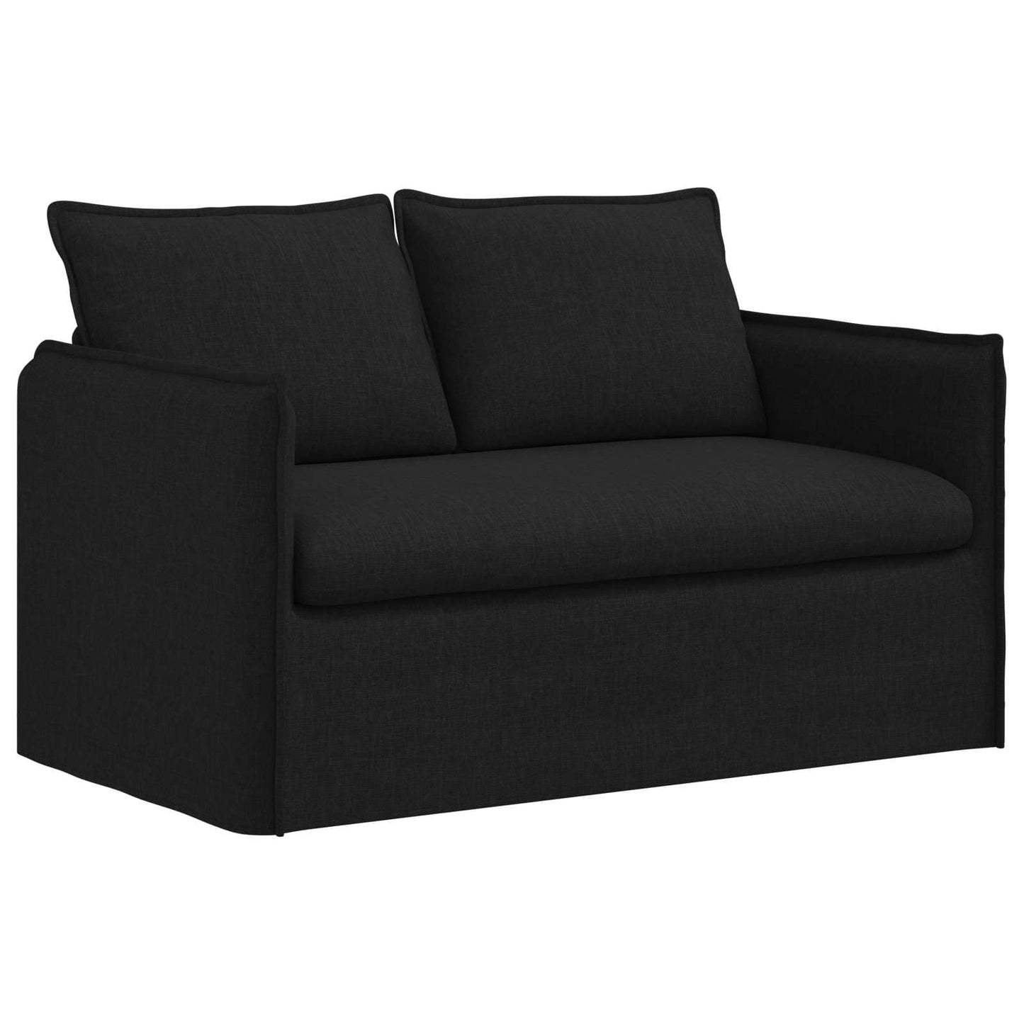 Set di divani 2 pcs Nero 196 x 82 x 85 cm Tessuto