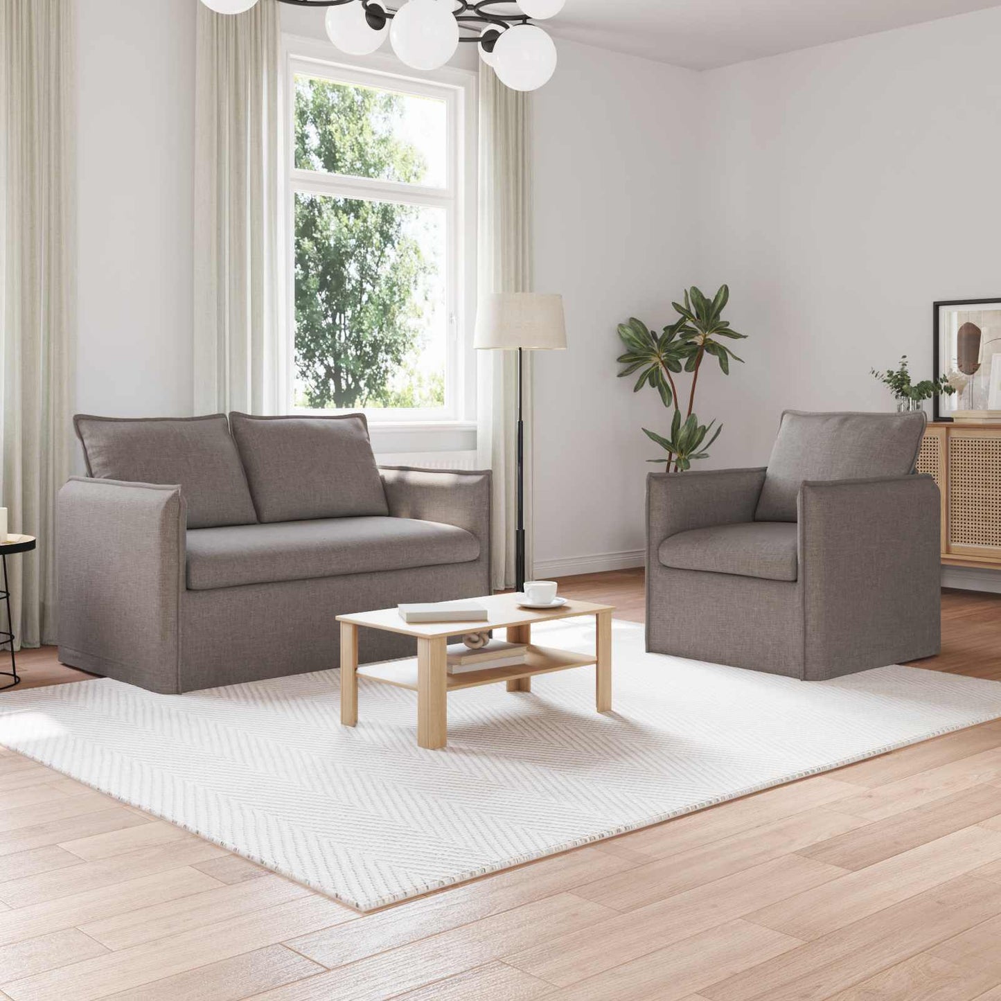 Set di divani 2 pcs Talpa 196 x 82 x 85 cm Tessuto