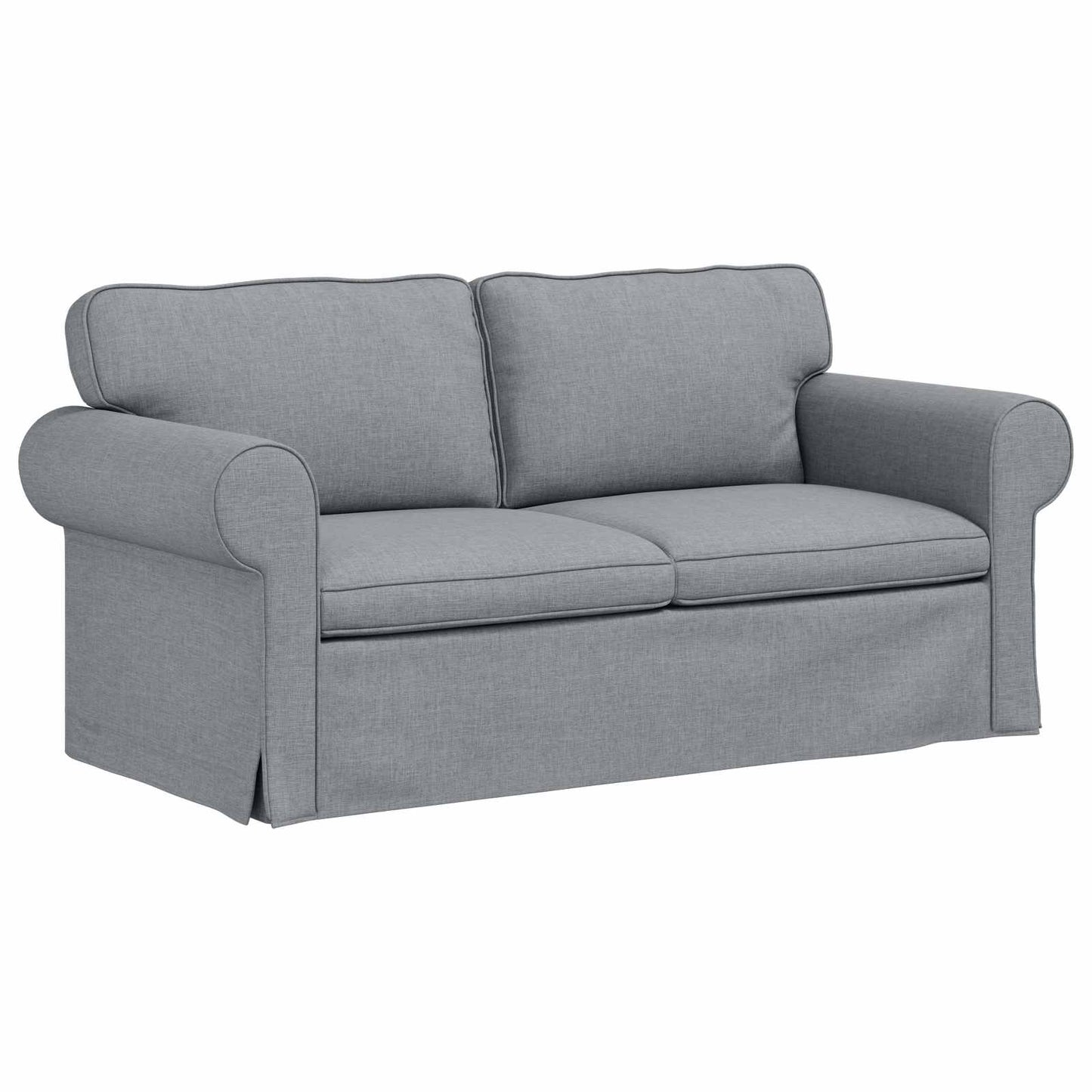 Set di divani 2 pcs Grigio chiaro 175 x 82 x 80 cm Tessuto