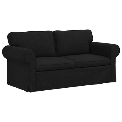 Set di divani 2 pcs Nero 175 x 82 x 80 cm Tessuto