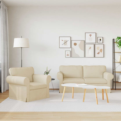 Set di divani 2 pcs Crema 175 x 82 x 80 cm Tessuto