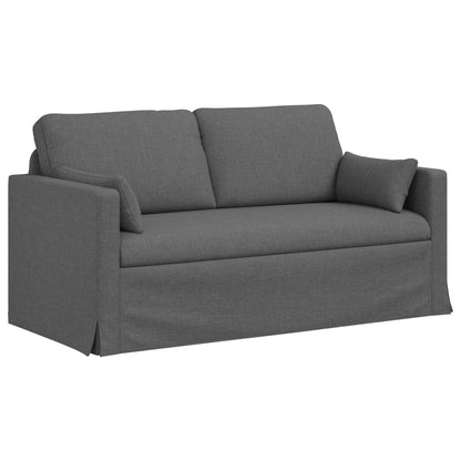 Set di divani 2 pcs Grigio scuro 158 x 78 x 80 cm Tessuto