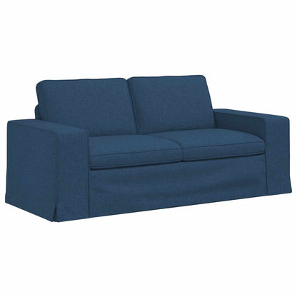 Set di divani 2 pcs Blu 182 x 80 x 82 cm Tessuto