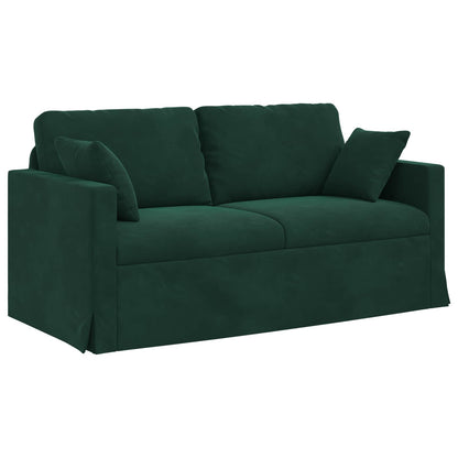 Set di divani 2 pcs Verde Scuro 158 x 78 x 80 cm Velluto