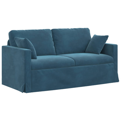 Set di divani 2 pcs Blu 158 x 78 x 80 cm Velluto