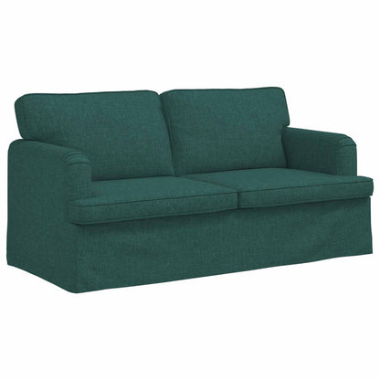 Set di divani 2 pcs Verde Scuro 162 x 80 x 85 cm Tessuto