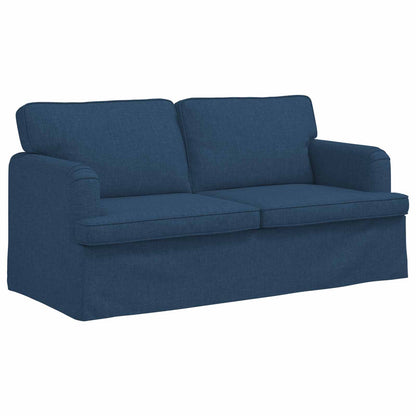 Set di divani 2 pcs Blu 162 x 80 x 85 cm Tessuto
