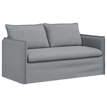 Set di divani 2 pcs Grigio chiaro 196 x 82 x 85 cm Tessuto