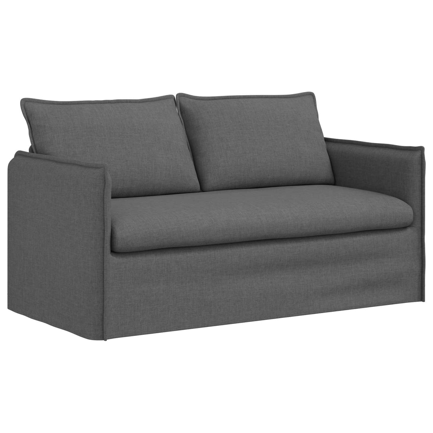 Set di divani 2 pcs Grigio scuro 196 x 82 x 85 cm Tessuto