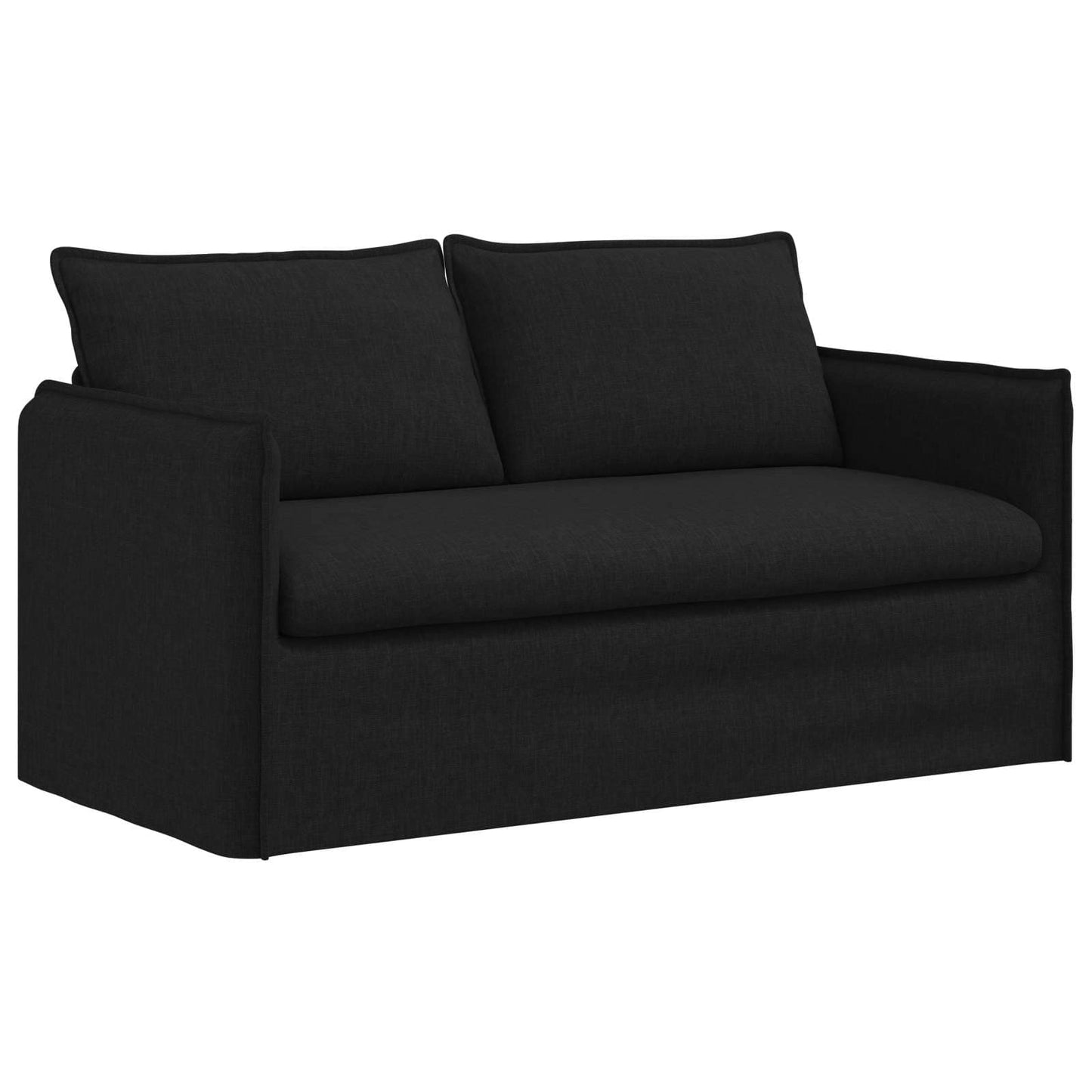 Set di divani 2 pcs Nero 196 x 82 x 85 cm Tessuto