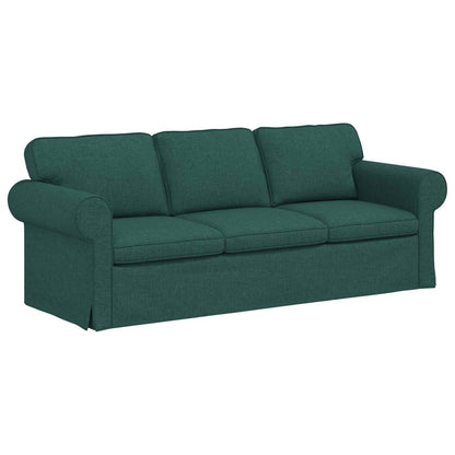 Set di divani 2 pcs Verde Scuro 215 x 82 x 80 cm Tessuto
