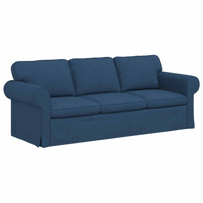 Set di divani 2 pcs Blu 215 x 82 x 80 cm Tessuto