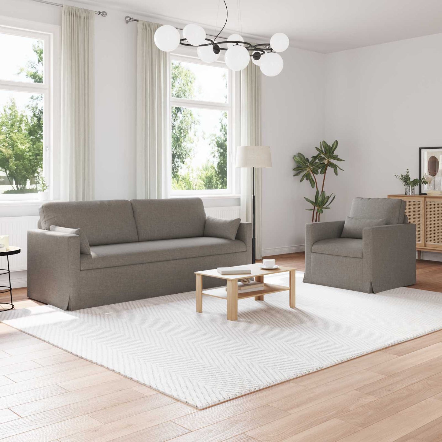 Set di divani 2 pcs Talpa 198 x 78 x 80 cm Tessuto