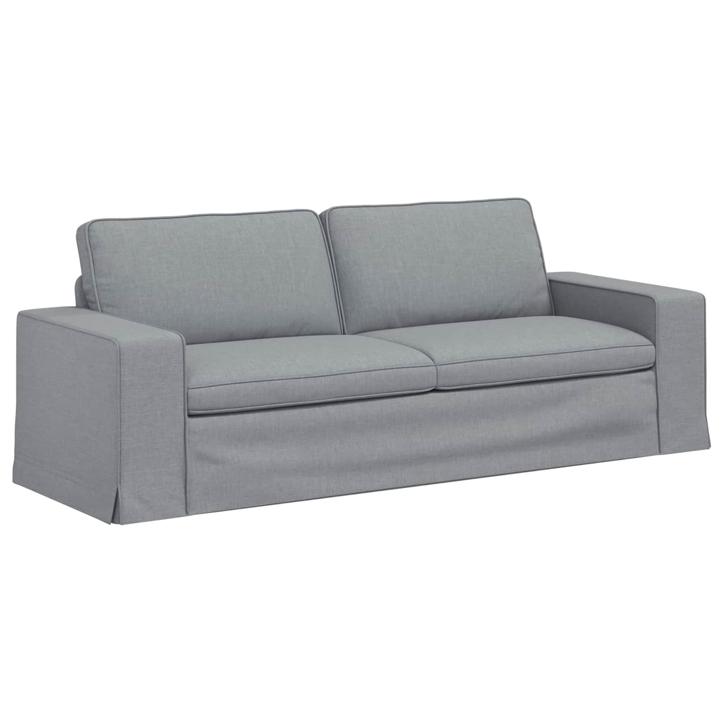 Set di divani 2 pcs Grigio chiaro 182 x 80 x 82 cm Tessuto