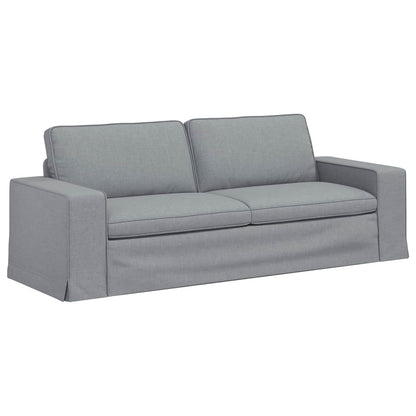 Set di divani 2 pcs Grigio chiaro 182 x 80 x 82 cm Tessuto
