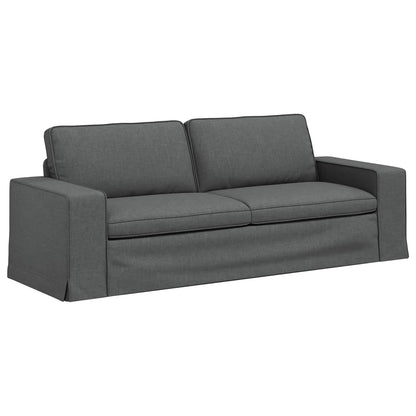 Set di divani 2 pcs Grigio scuro 182 x 80 x 82 cm Tessuto