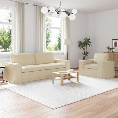 Set di divani 2 pcs Crema 182 x 80 x 82 cm Tessuto