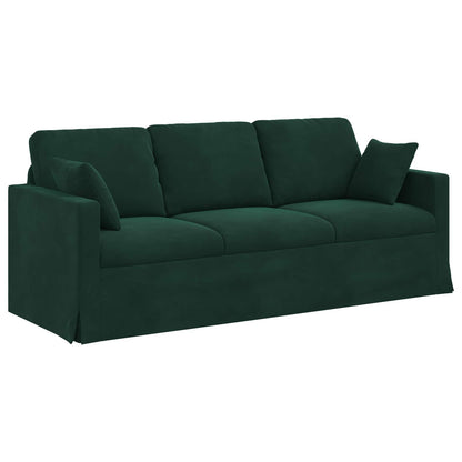 Set di divani 2 pcs Verde Scuro 198 x 78 x 80 cm Velluto