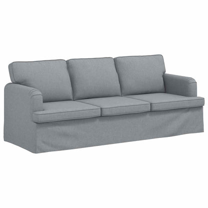 Set di divani 2 pcs Grigio chiaro 144 x 80 x 85 cm Tessuto