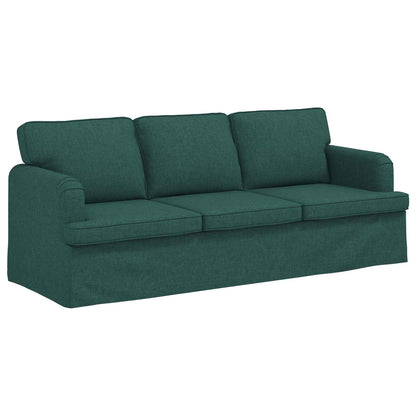 Set di divani 2 pcs Verde Scuro 144 x 80 x 85 cm Tessuto