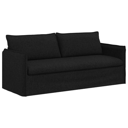 Set di divani 2 pcs Nero 196 x 82 x 85 cm Tessuto