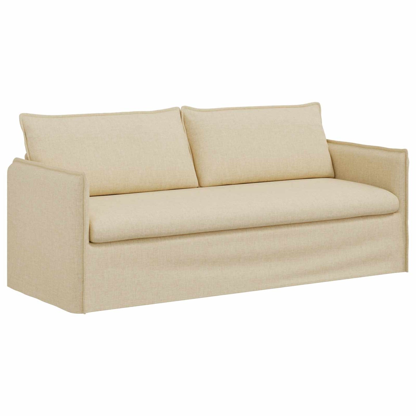 Set di divani 2 pcs Crema 196 x 82 x 85 cm Tessuto