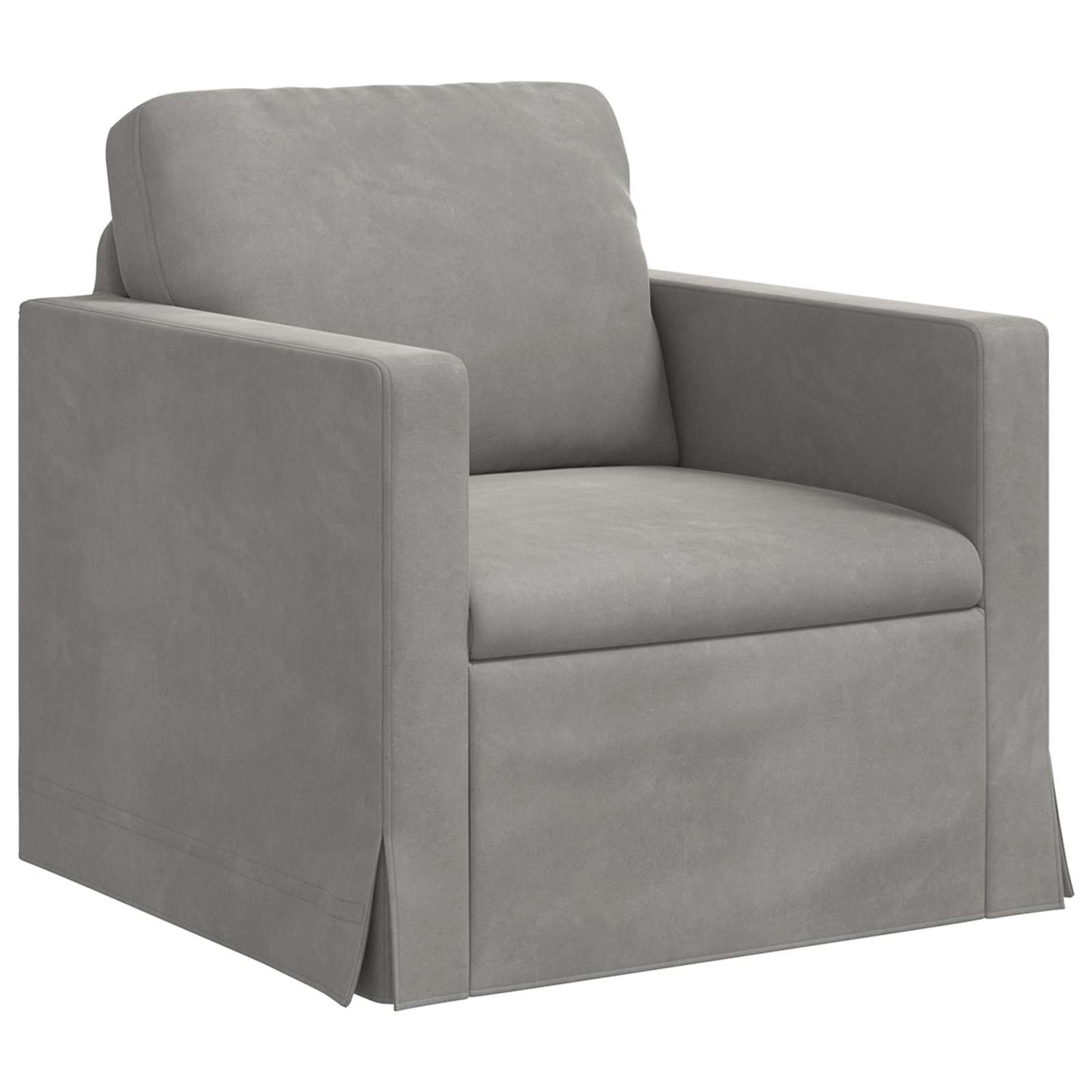 Set di divani 2 pcs Grigio chiaro 228 x 78 x 80 cm Velluto