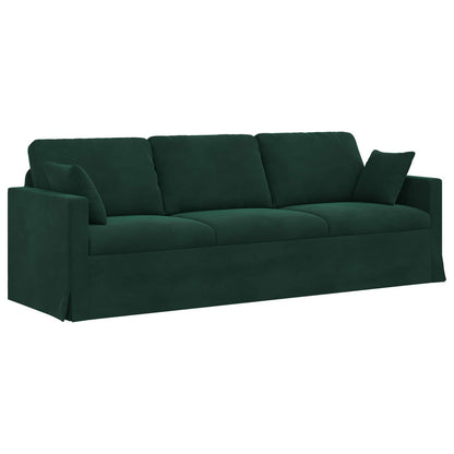 Set di divani 2 pcs Verde Scuro 228 x 78 x 80 cm Velluto