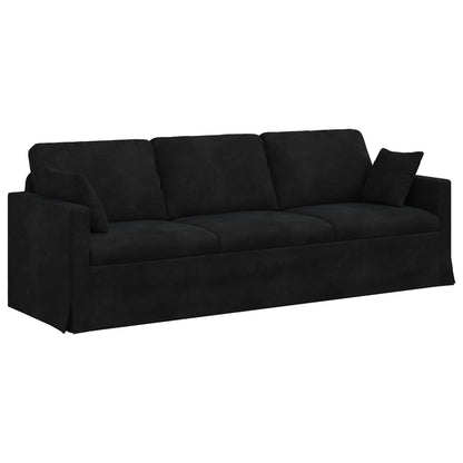 Set di divani 2 pcs Nero 228 x 78 x 80 cm Velluto