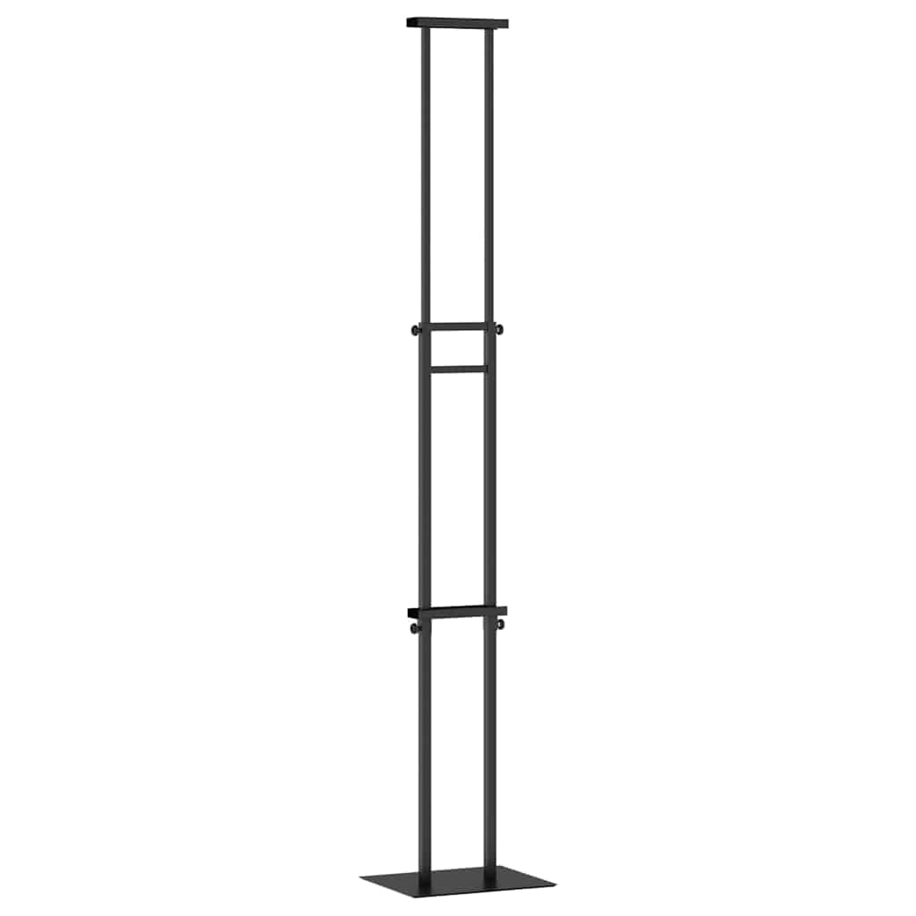 Espositori per Fiere 2 pcs Nero 30 x 23,5 x 210 cm Acciaio