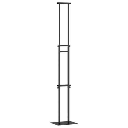 Espositori per Fiere 2 pcs Nero 30 x 23,5 x 210 cm Acciaio