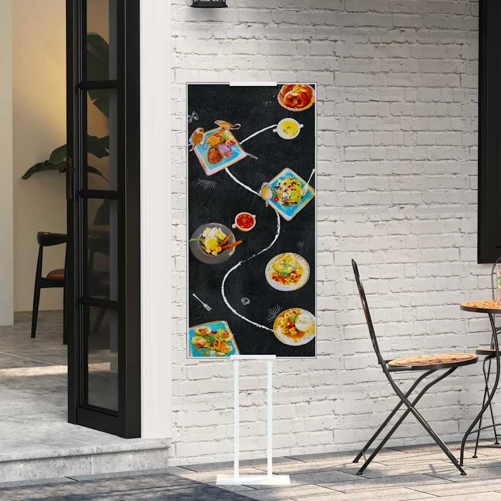 Espositori per Fiere 2 pcs Bianco 30 x 23,5 x 210 cm Acciaio