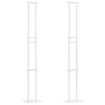 Espositori per Fiere 2 pcs Bianco 30 x 23,5 x 210 cm Acciaio