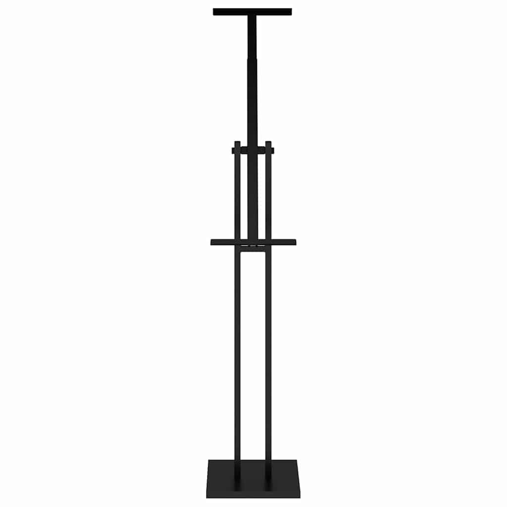 Espositori per Fiere 2 pcs Nero 26,5 x 26,5 x 150 cm Acciaio