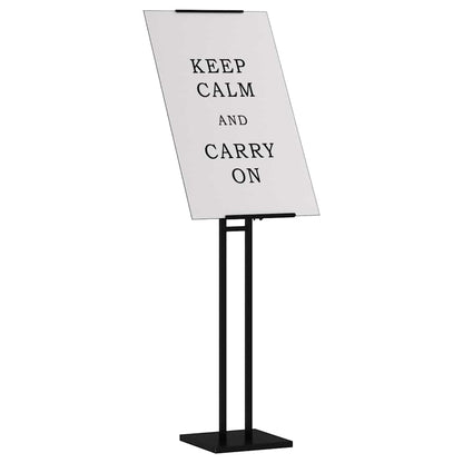 Espositori per Fiere 2 pcs Nero 26,5 x 26,5 x 150 cm Acciaio