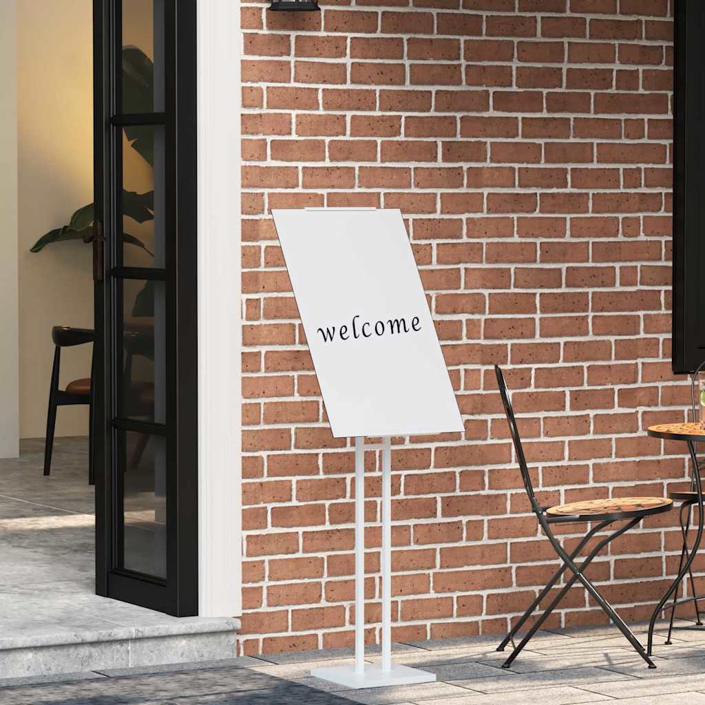 Espositori per Fiere 2 pcs Bianco 26,5 x 26,5 x 150 cm Acciaio