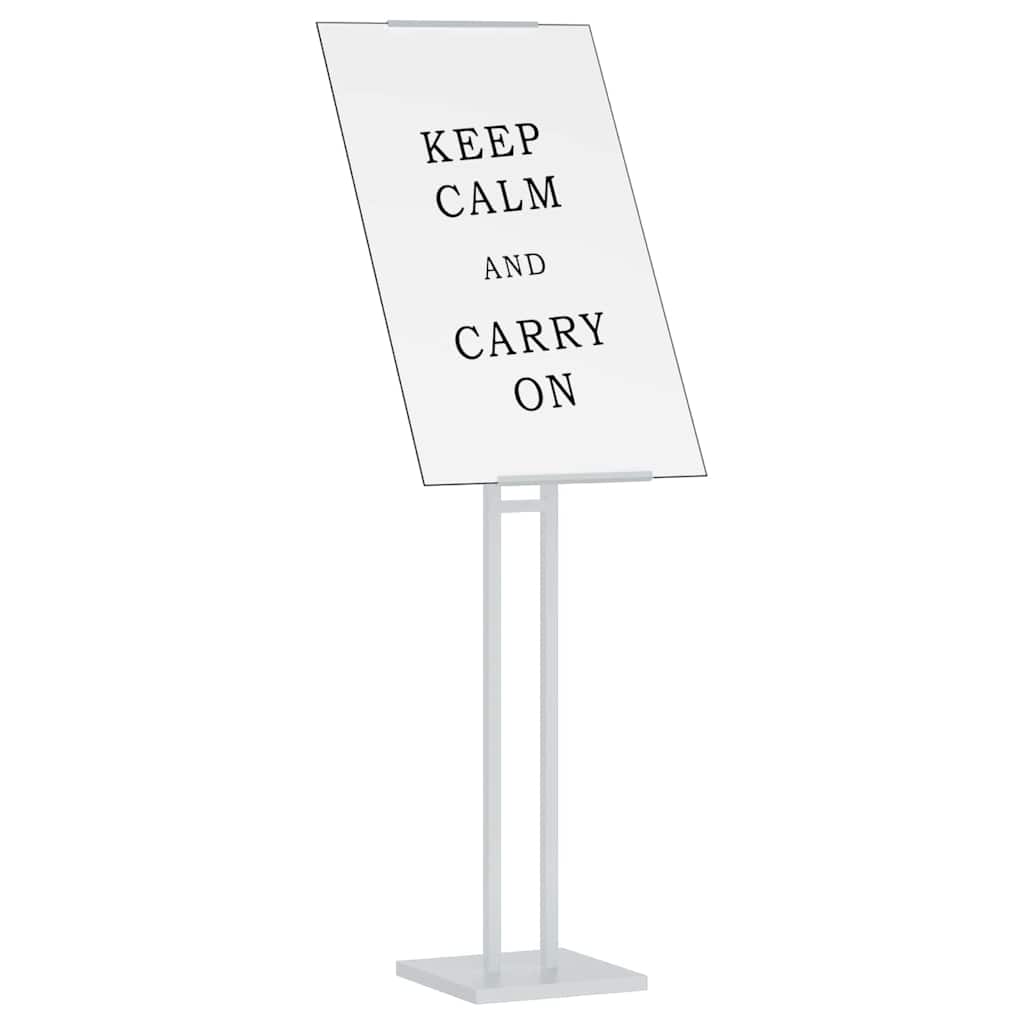 Espositori per Fiere 2 pcs Bianco 26,5 x 26,5 x 150 cm Acciaio