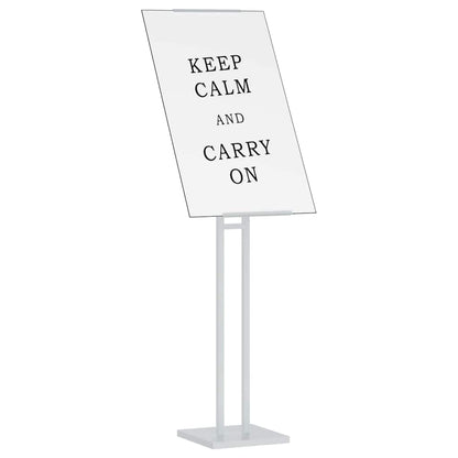 Espositori per Fiere 2 pcs Bianco 26,5 x 26,5 x 150 cm Acciaio