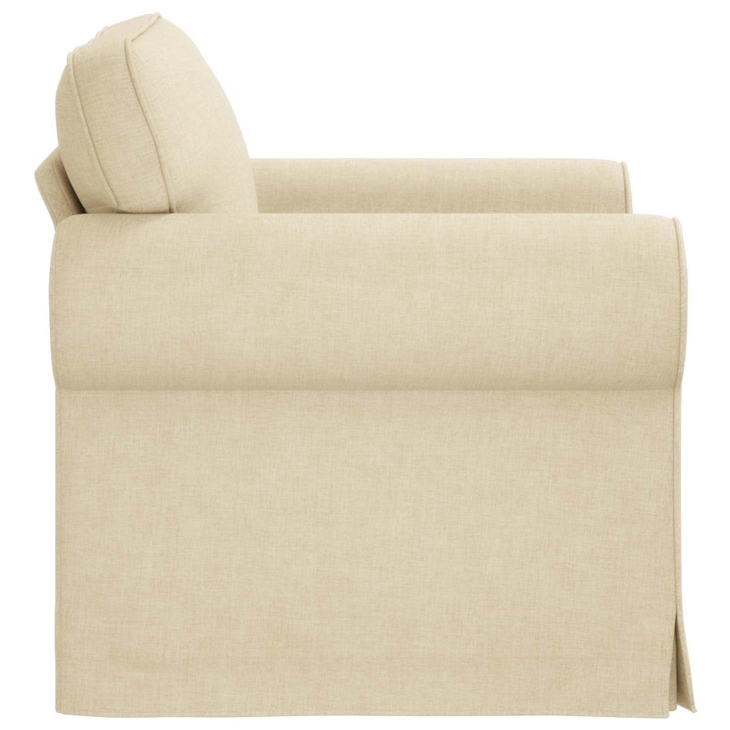 Divano Crema 215 x 82 x 80 cm Tessuto