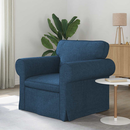 Divano Blu 215 x 82 x 80 cm Tessuto