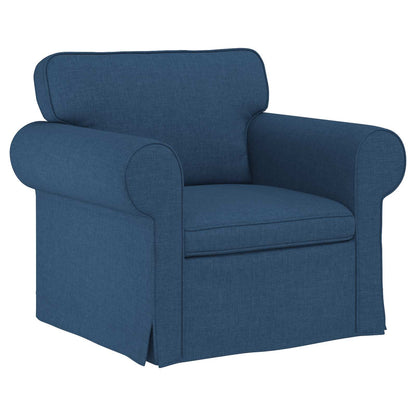 Divano Blu 215 x 82 x 80 cm Tessuto