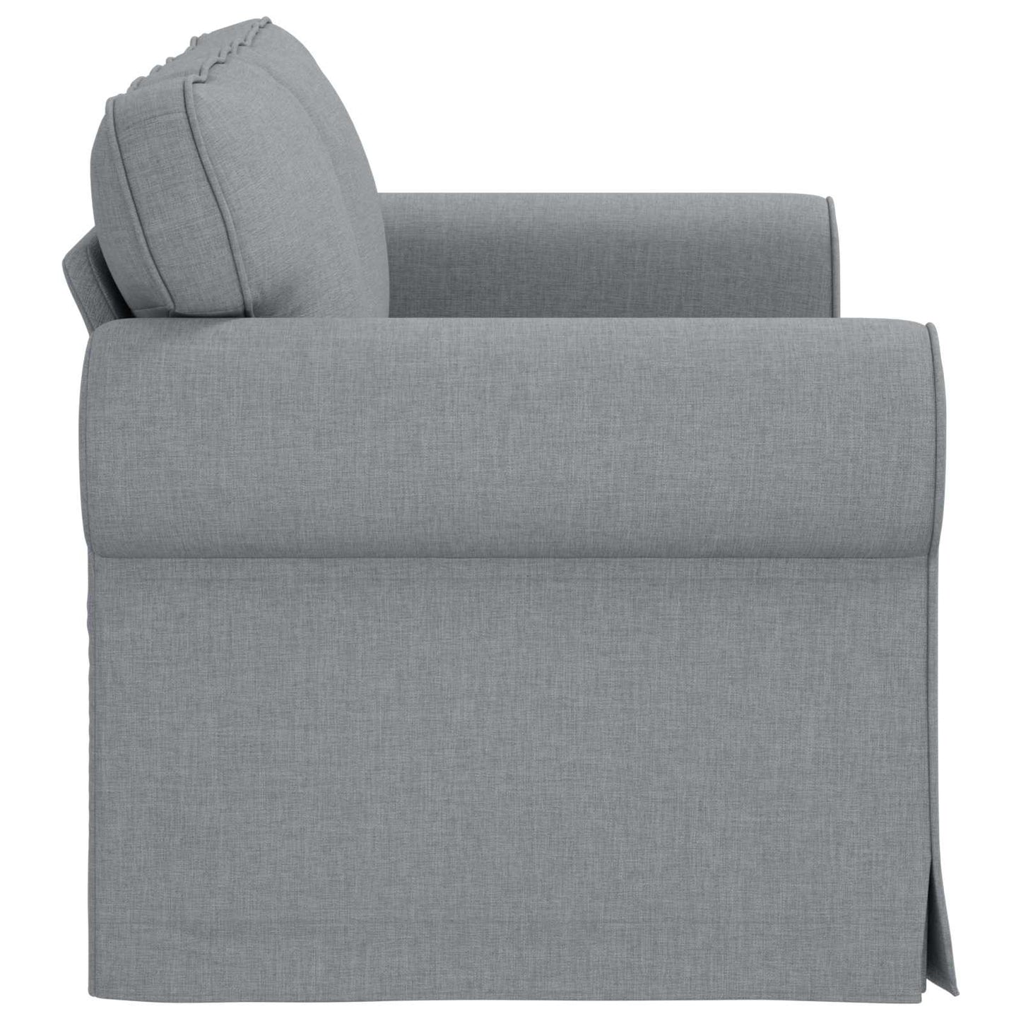 Divano Grigio chiaro 215 x 82 x 80 cm Tessuto