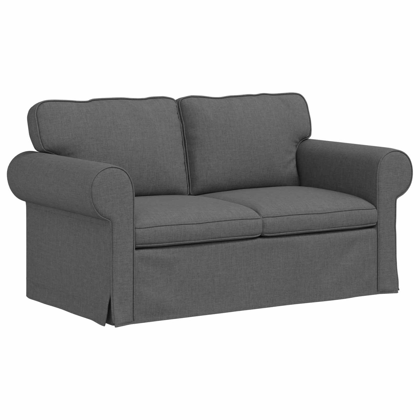 Divano Grigio scuro 155 x 82 x 80 cm Tessuto
