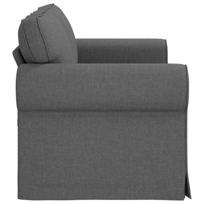 Divano Grigio scuro 215 x 82 x 80 cm Tessuto