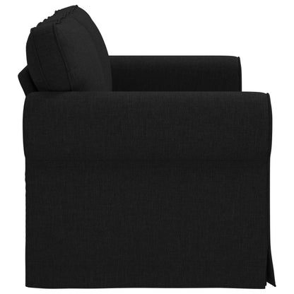 Divano Nero 215 x 82 x 80 cm Tessuto